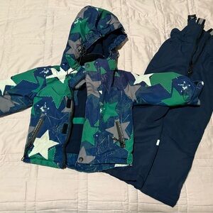 Not for Sale Star Patterned Winter Jacket and Pants Snow waterproof Set